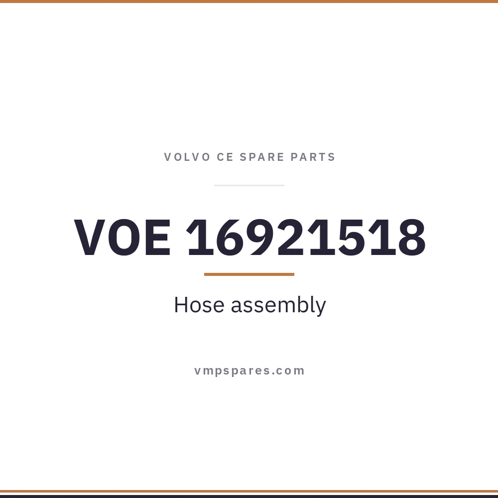 VOE 16921518 – Hose assembly