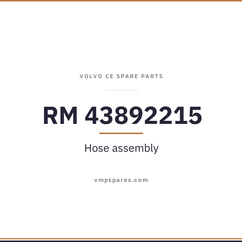 RM 43892215 – Hose assembly
