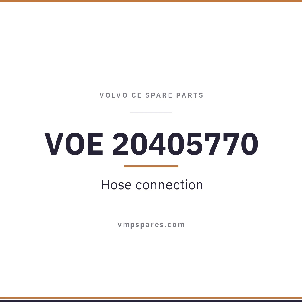 VOE 20405770 – Hose connection