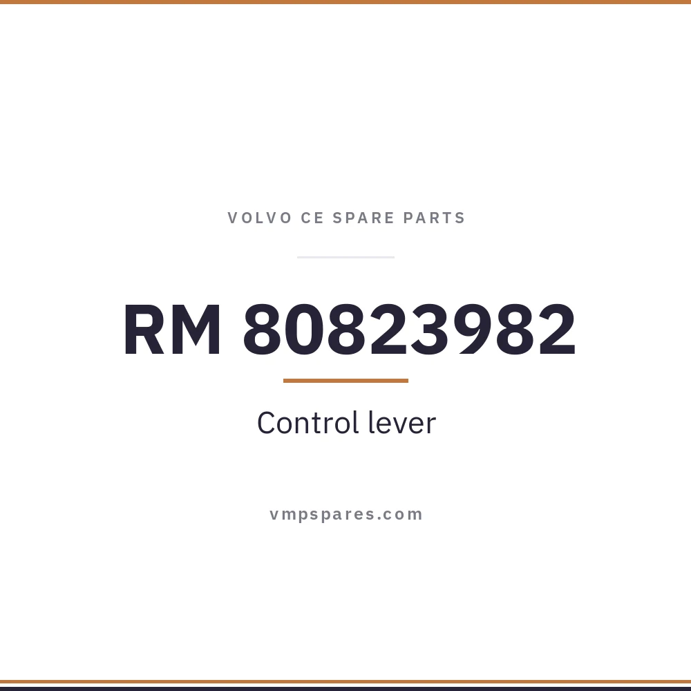 RM 80823982 – Control lever