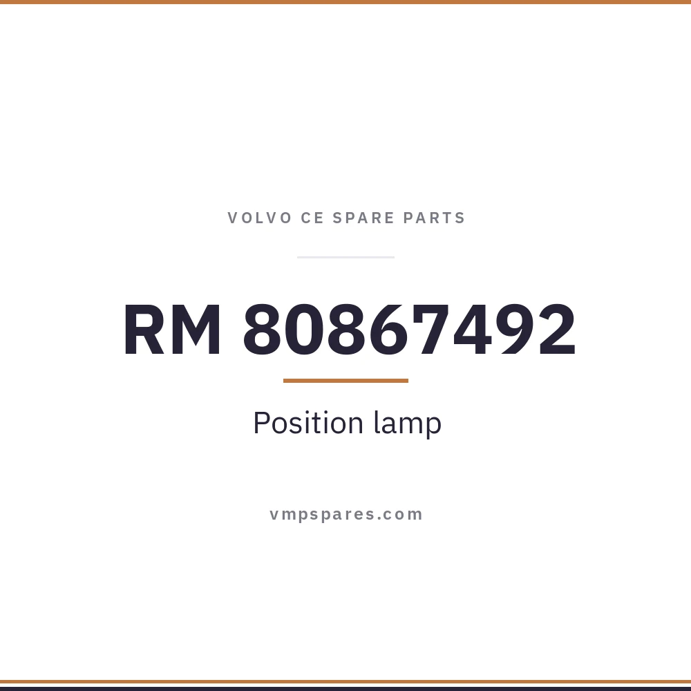 RM 80867492 – Position lamp