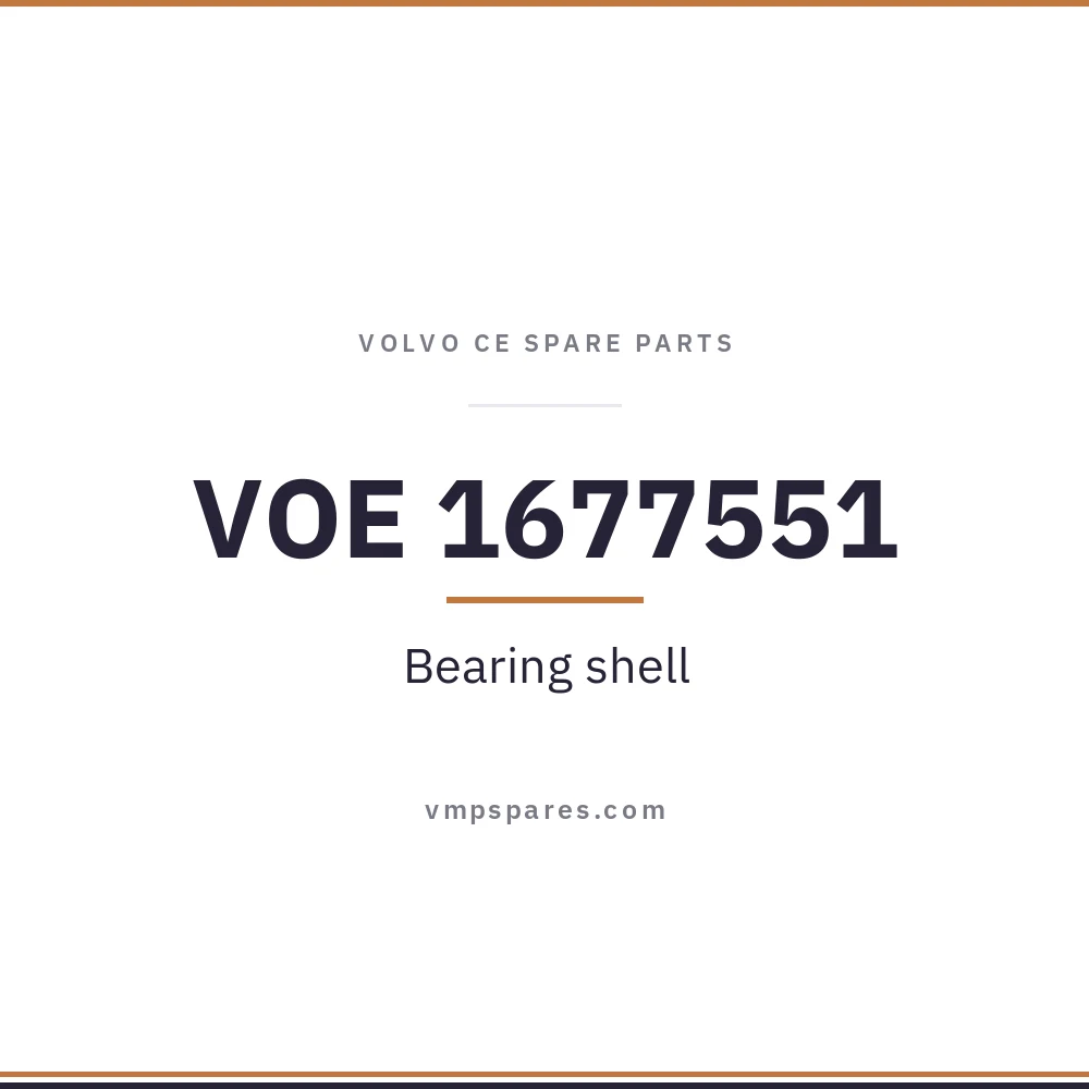 VOE 1677551 – Bearing shell