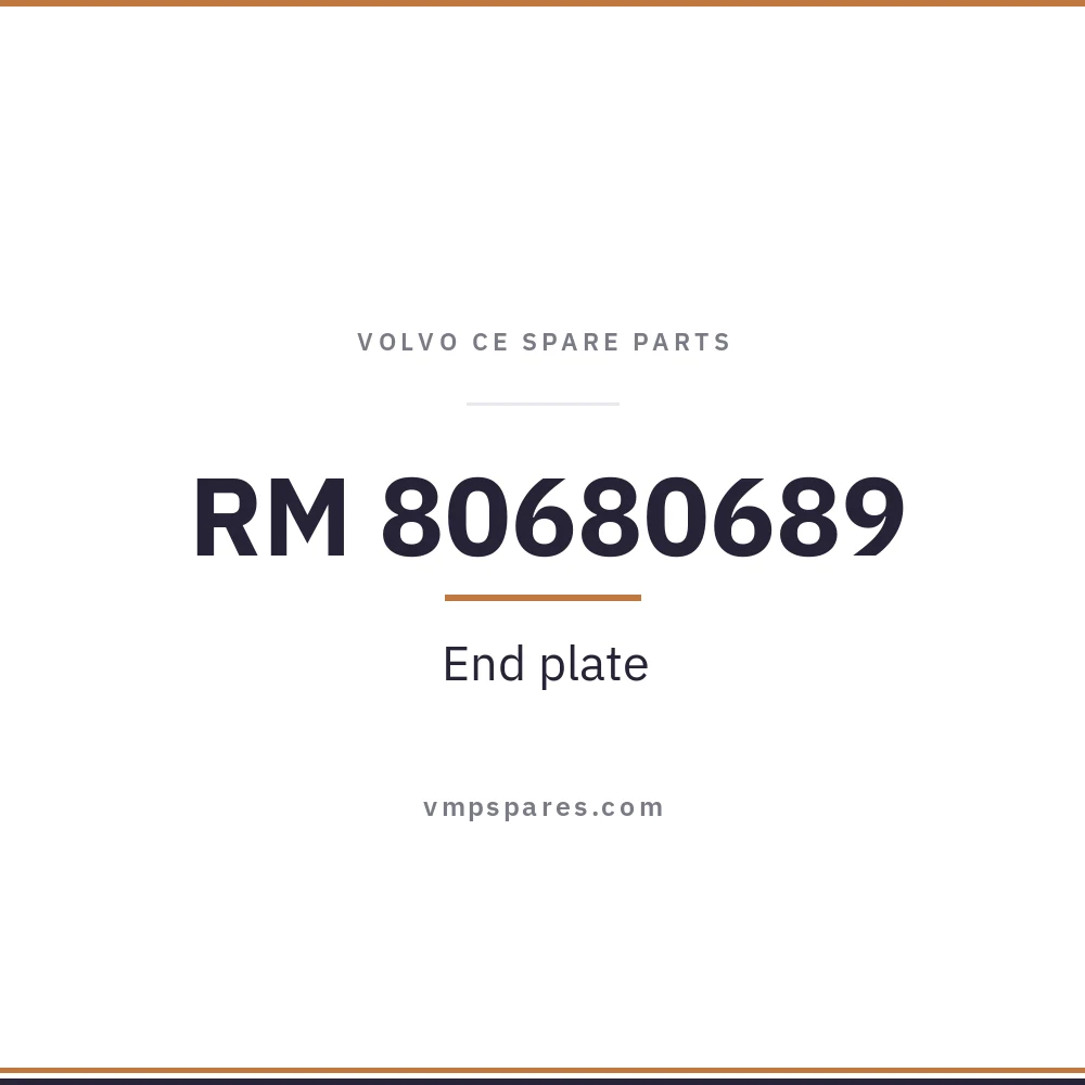 RM 80680689 – End plate
