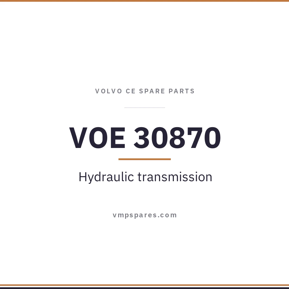 VOE 30870 – Hydraulic transmission