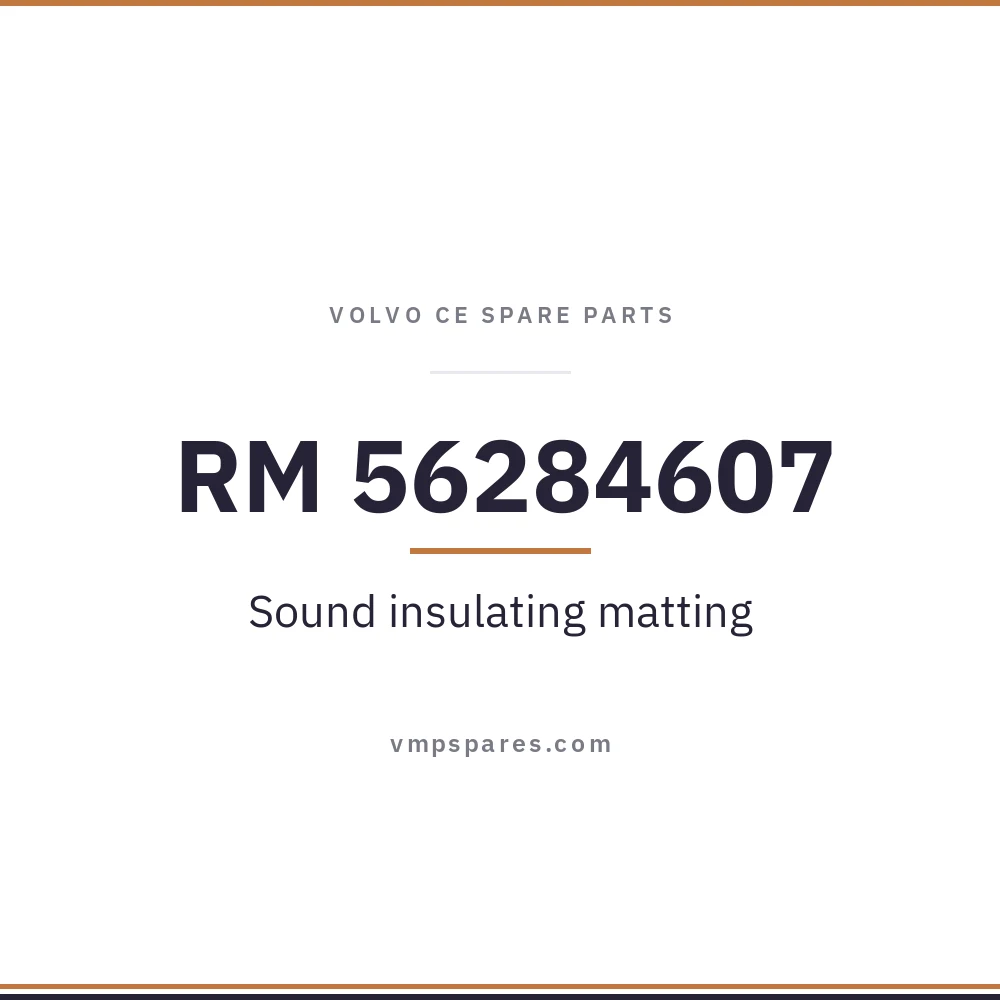 RM 56284607 – Sound insulating matting
