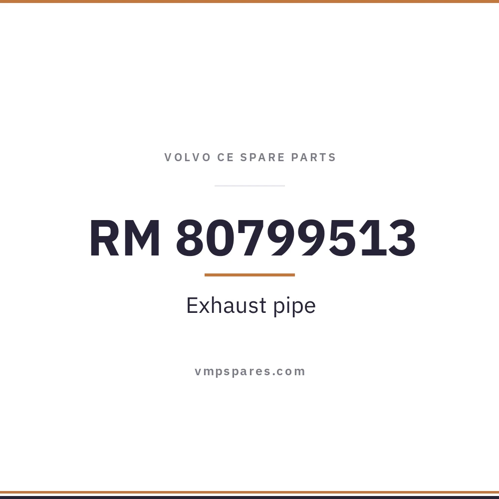 RM 80799513 – Exhaust pipe