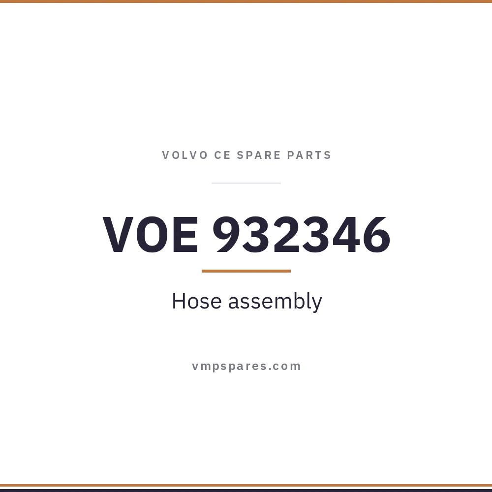 VOE 932346 – Hose assembly