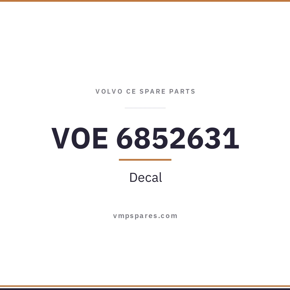 VOE 6852631 – Decal