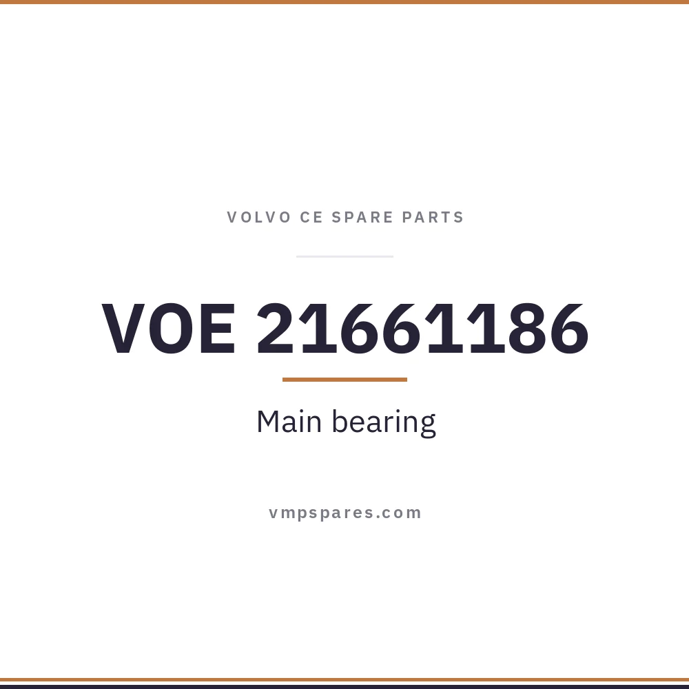 VOE 21661186 – Main bearing