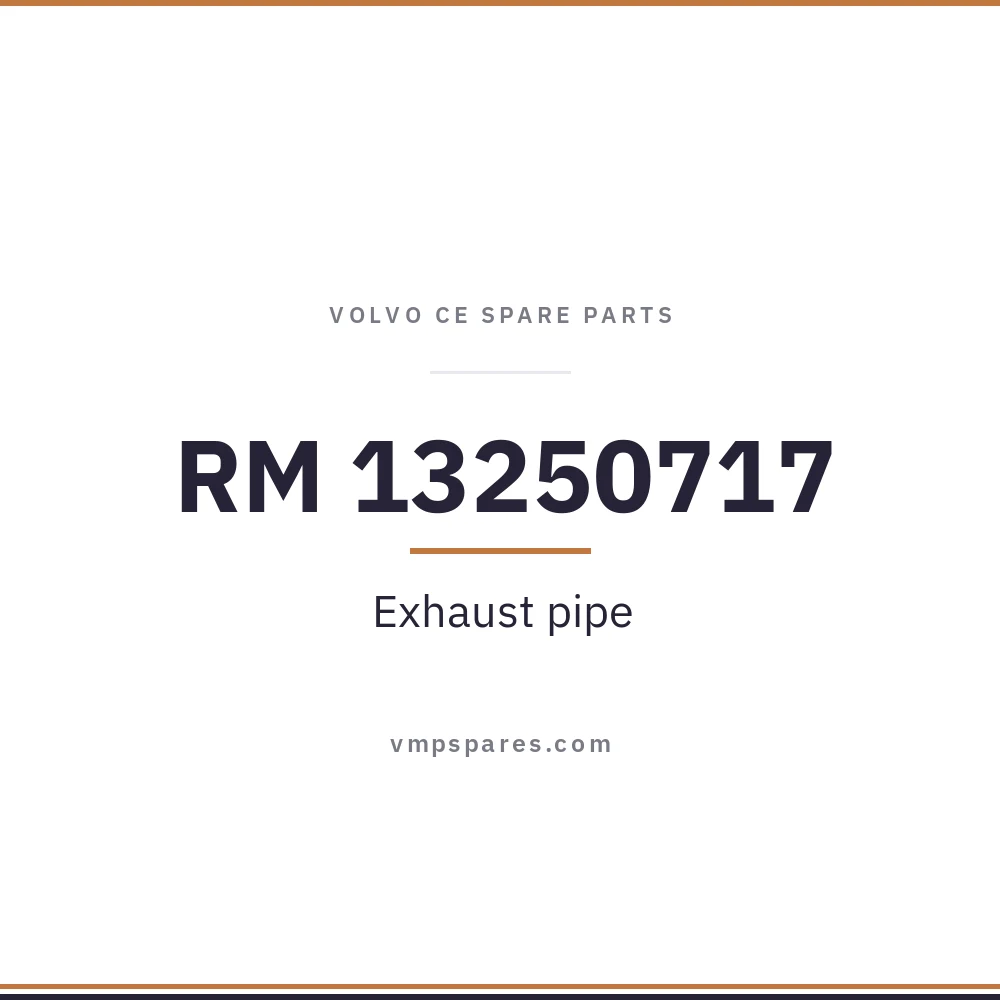 RM 13250717 – Exhaust pipe