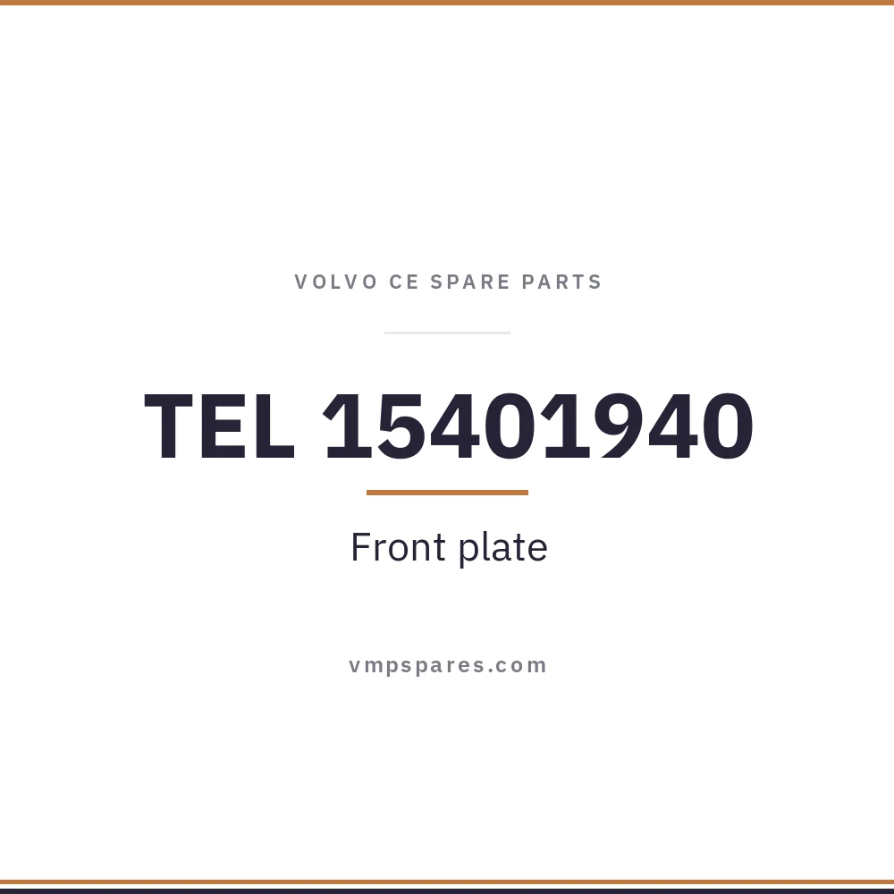 TEL 15401940 – Front plate