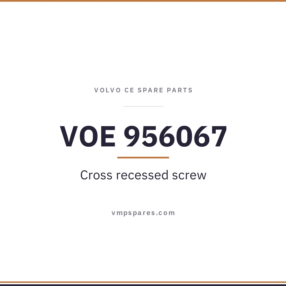 VOE 956067 – Cross recessed screw