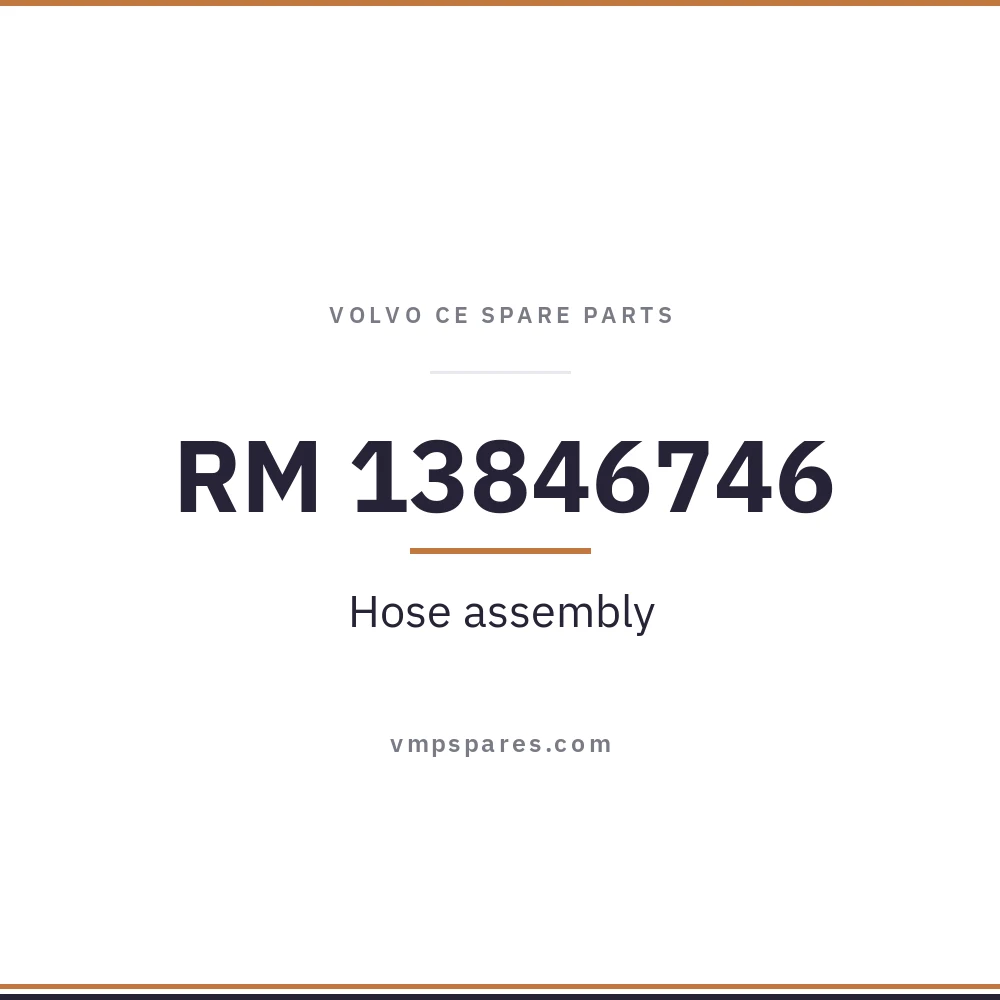 RM 13846746 – Hose assembly