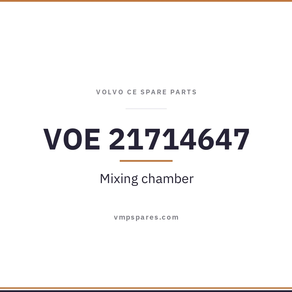 VOE 21714647 – Mixing chamber