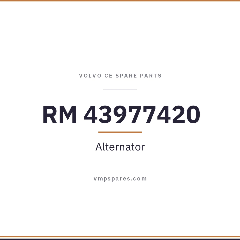 RM 43977420 – Alternator