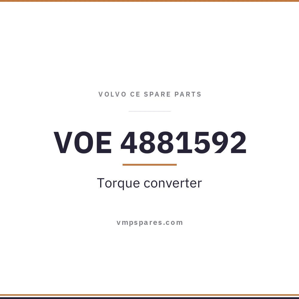 VOE 4881592 – Torque converter