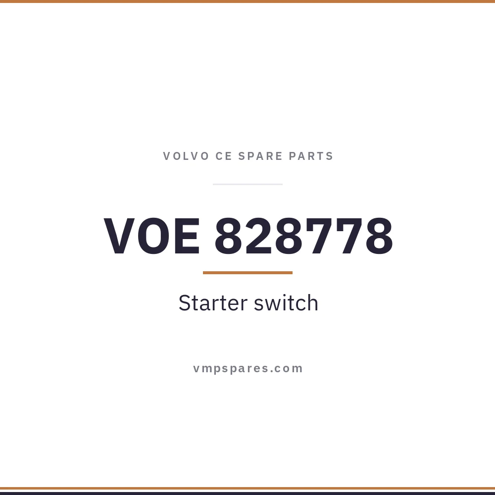 VOE 828778 – Starter switch