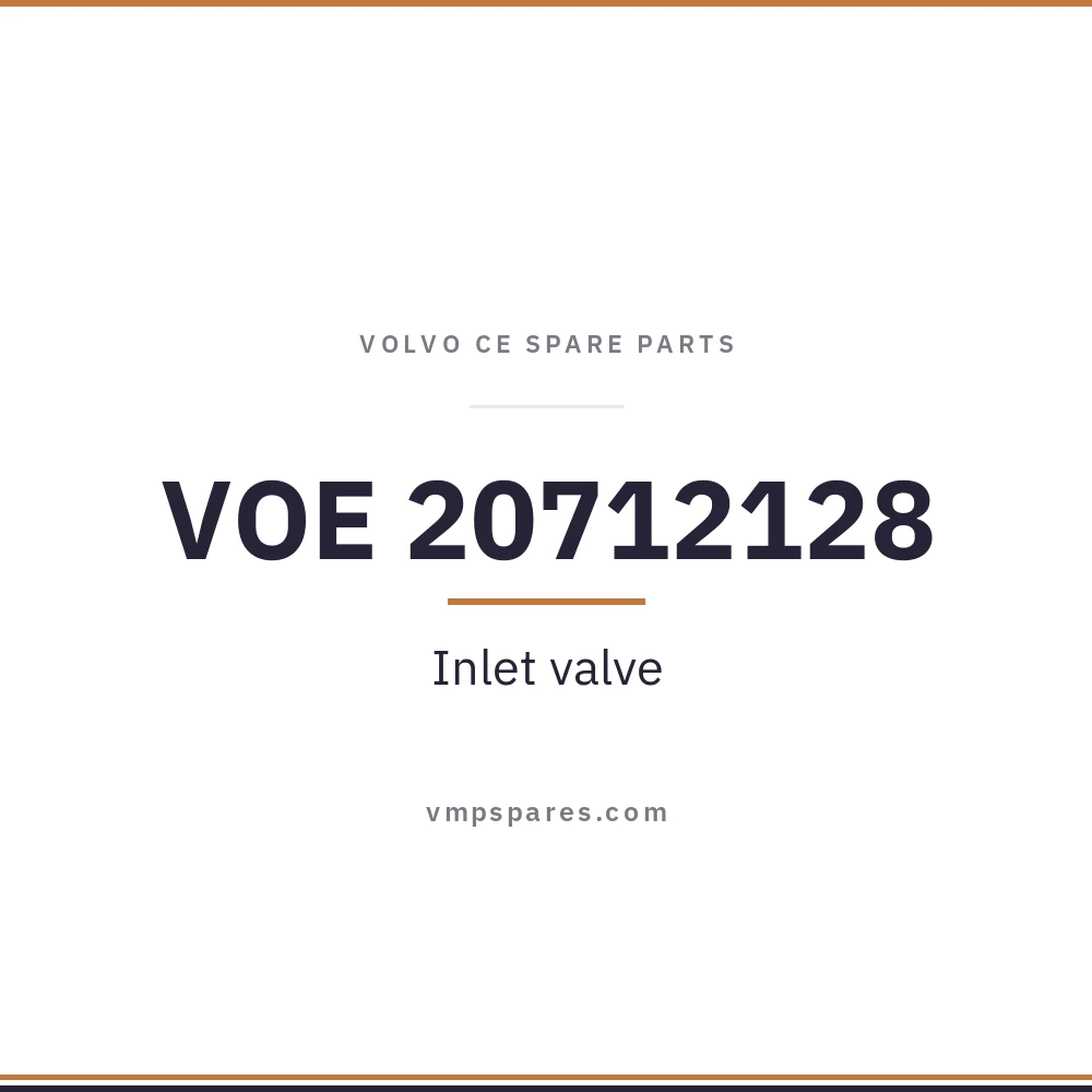 VOE 20712128 – Inlet valve