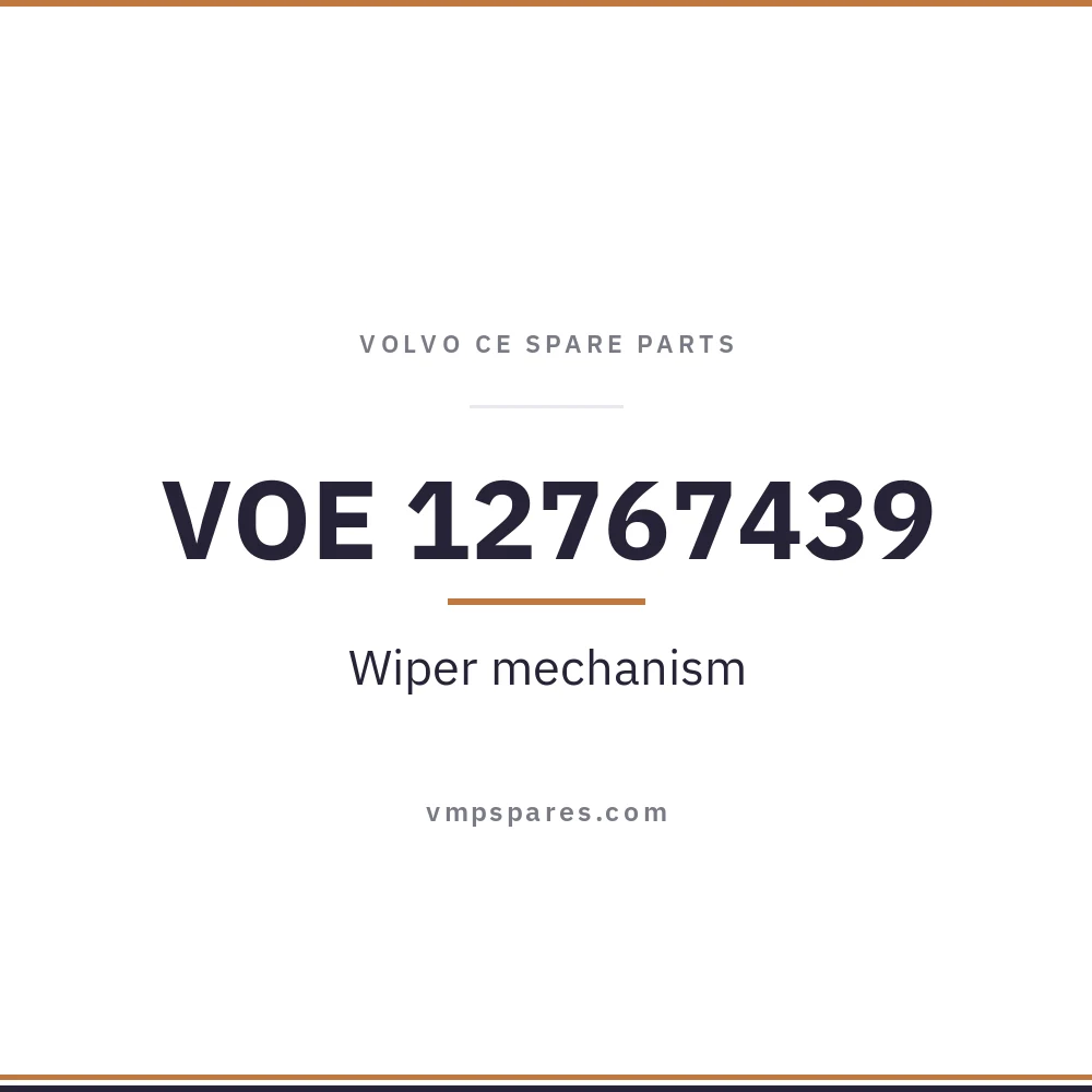 VOE 12767439 – Wiper mechanism