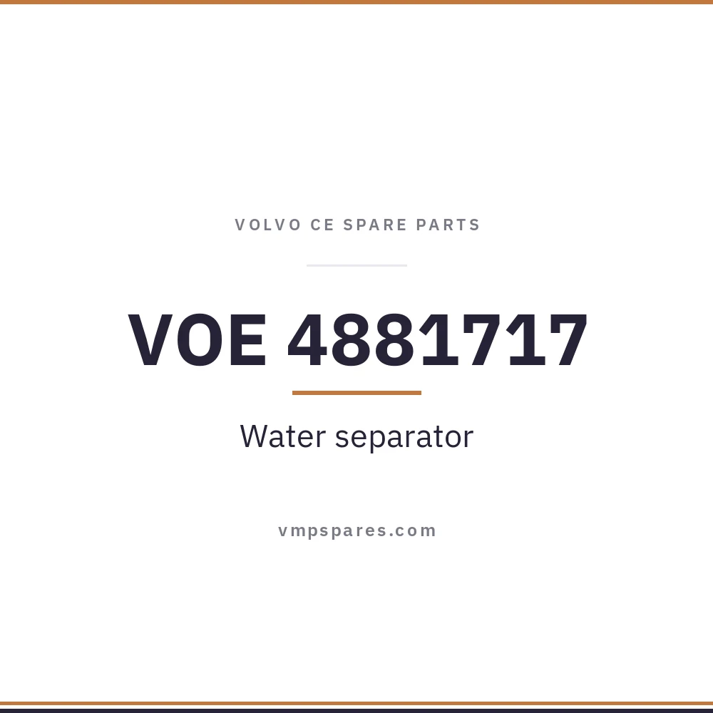VOE 4881717 – Water separator