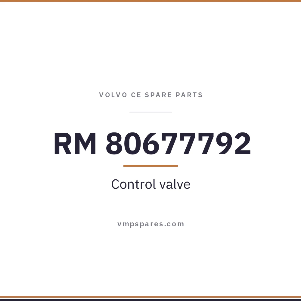 RM 80677792 – Control valve