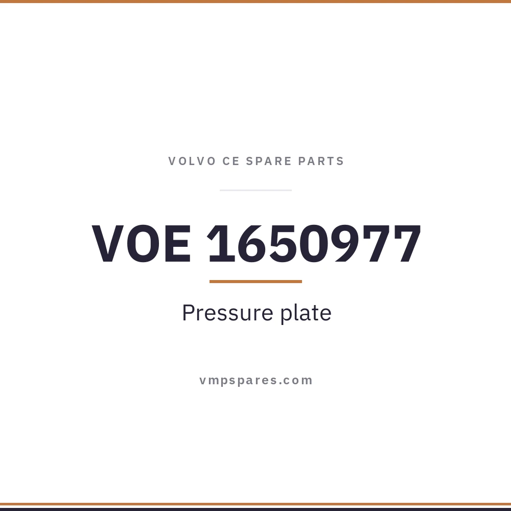 VOE 1650977 – Pressure plate