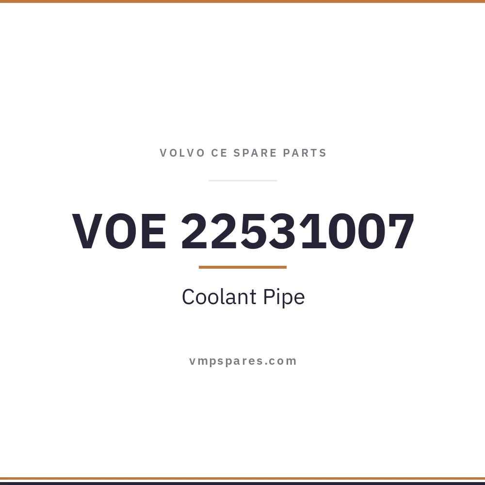 VOE 22531007 – Coolant Pipe