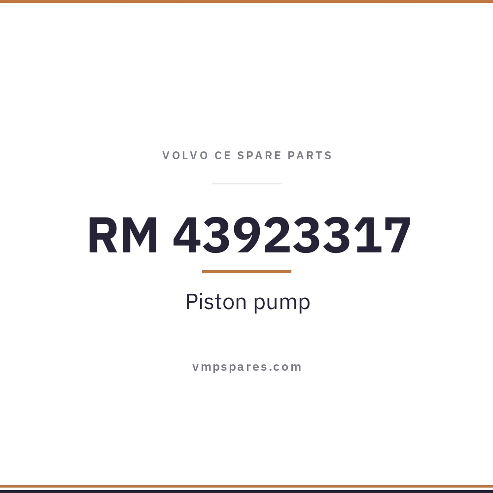 RM 43923317 – Piston pump