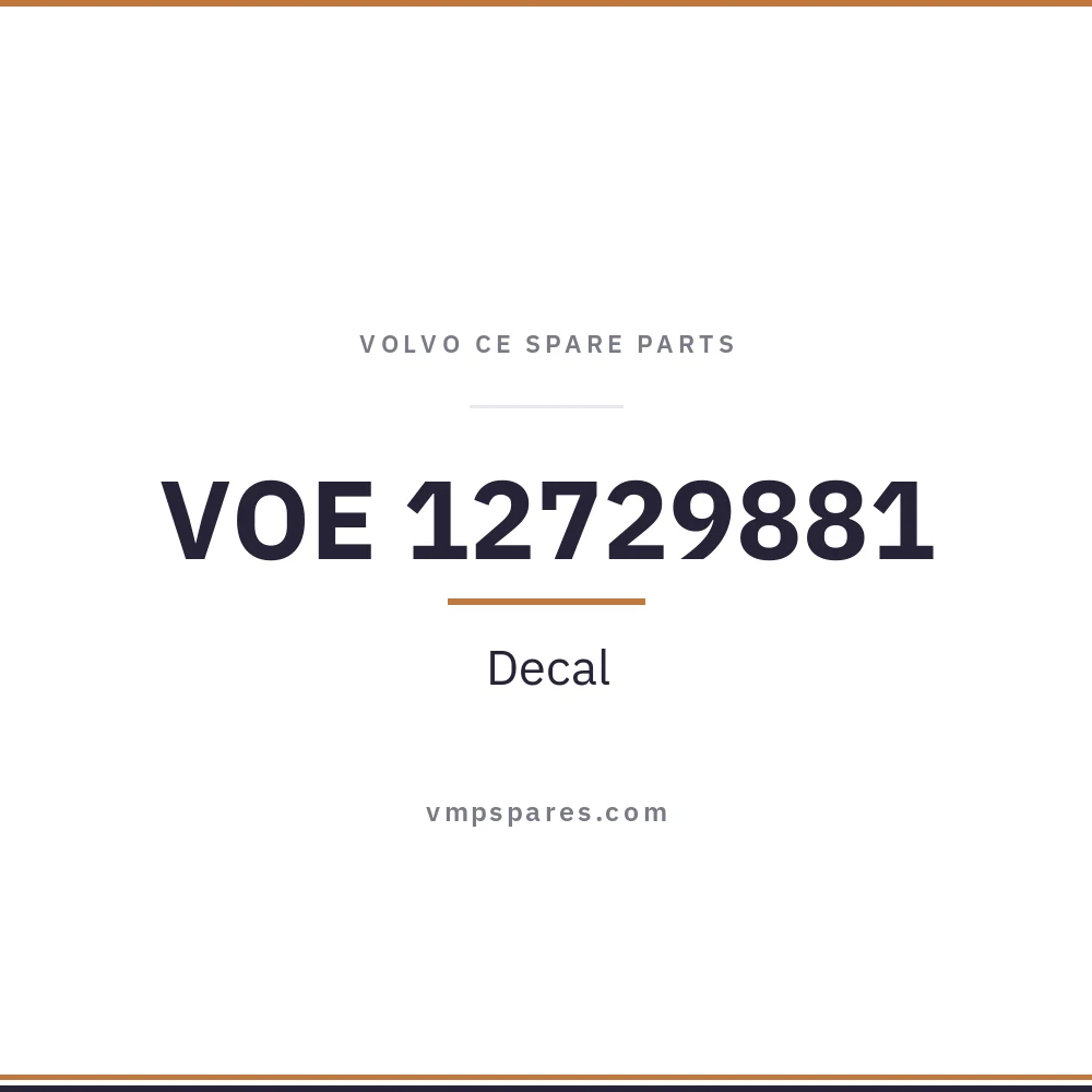 VOE 12729881 – Decal