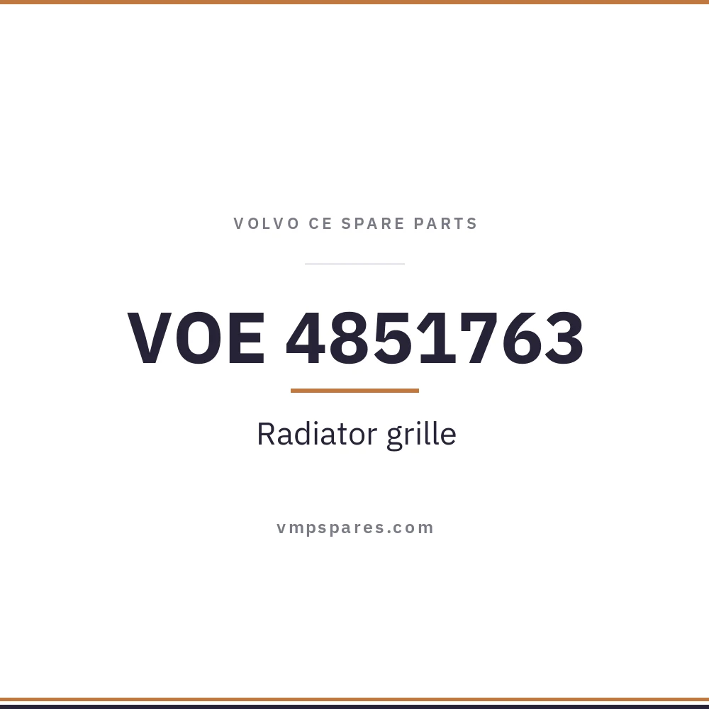 VOE 4851763 – Radiator grille