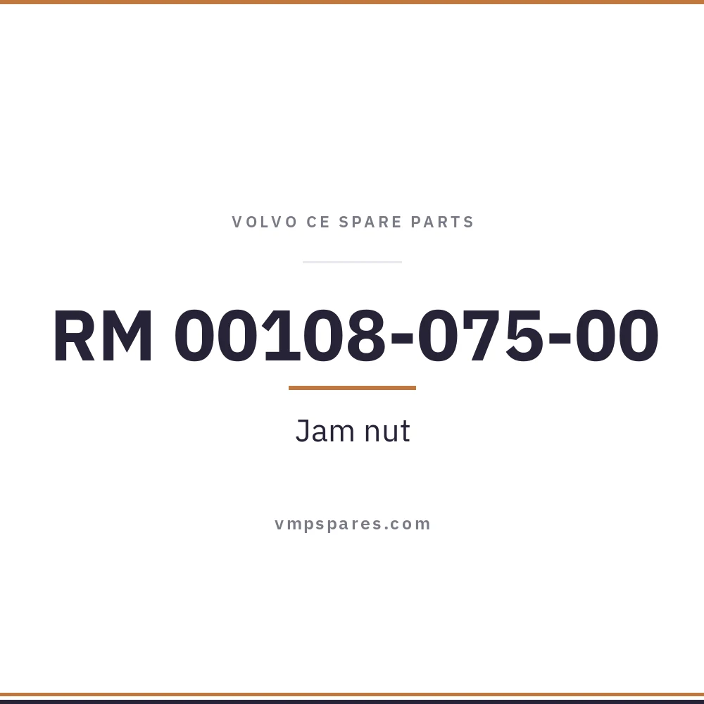 RM 00108-075-00 – Jam nut