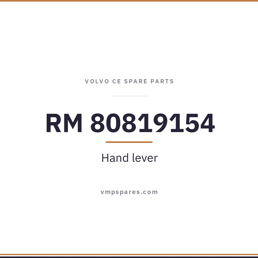 RM 80819154 – Hand lever