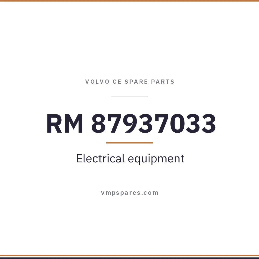 RM 87937033 – Electrical equipment