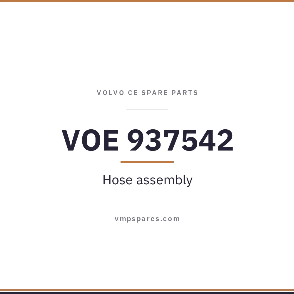 VOE 937542 – Hose assembly