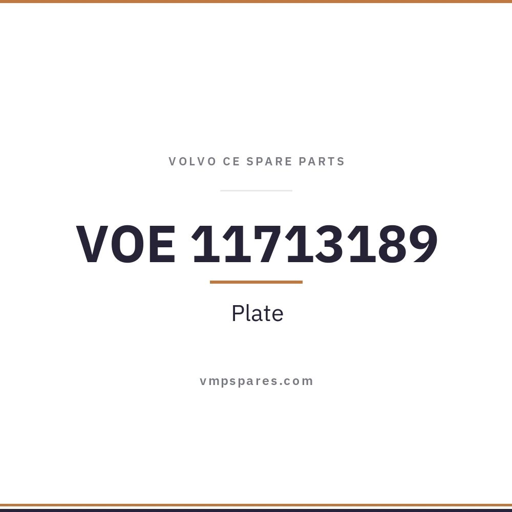 VOE 11713189 – Plate