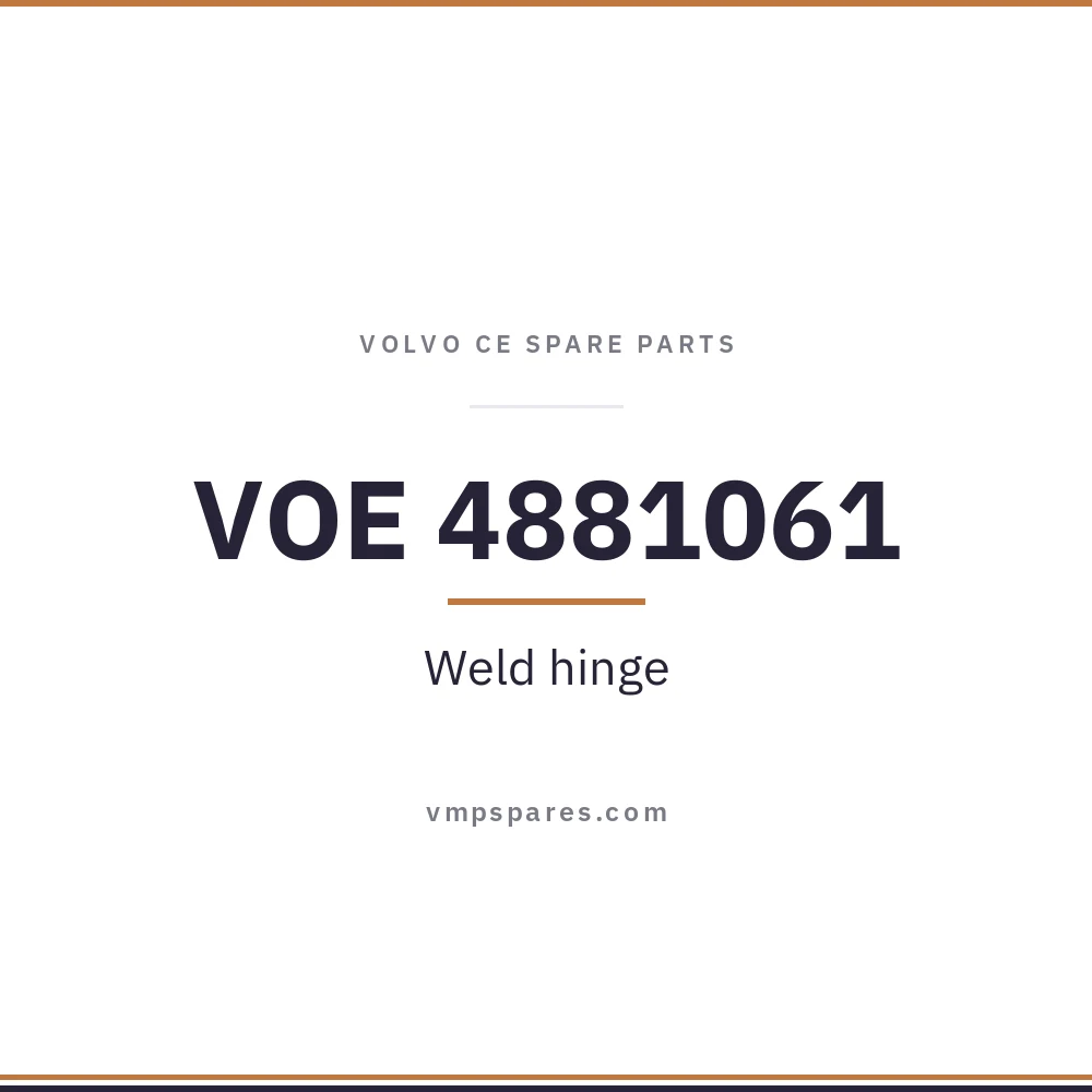 VOE 4881061 – Weld hinge