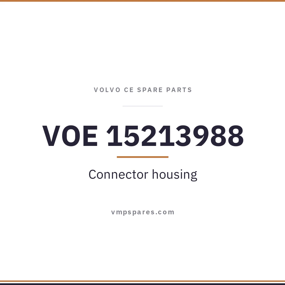 VOE 15213988 – Connector housing
