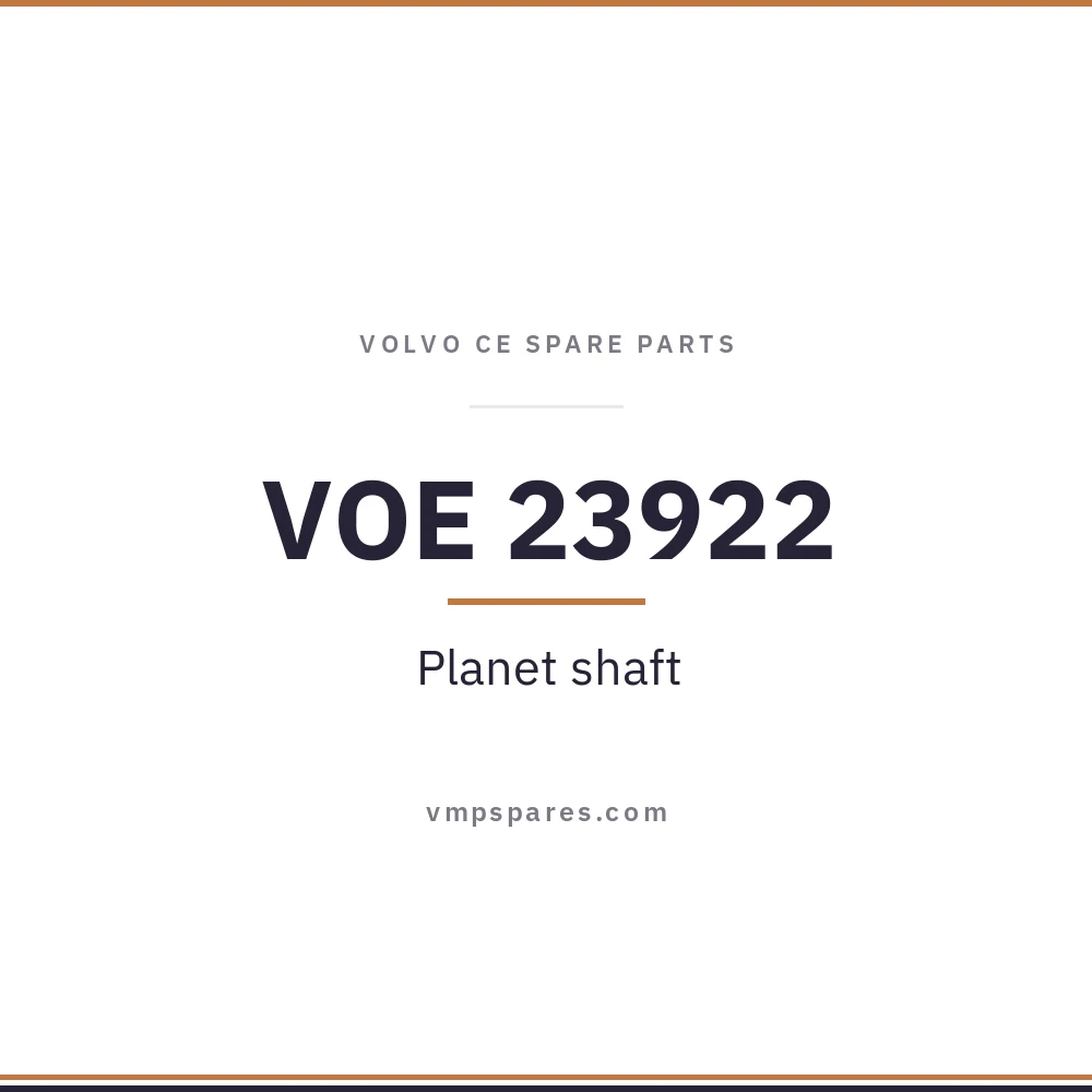VOE 23922 – Planet shaft