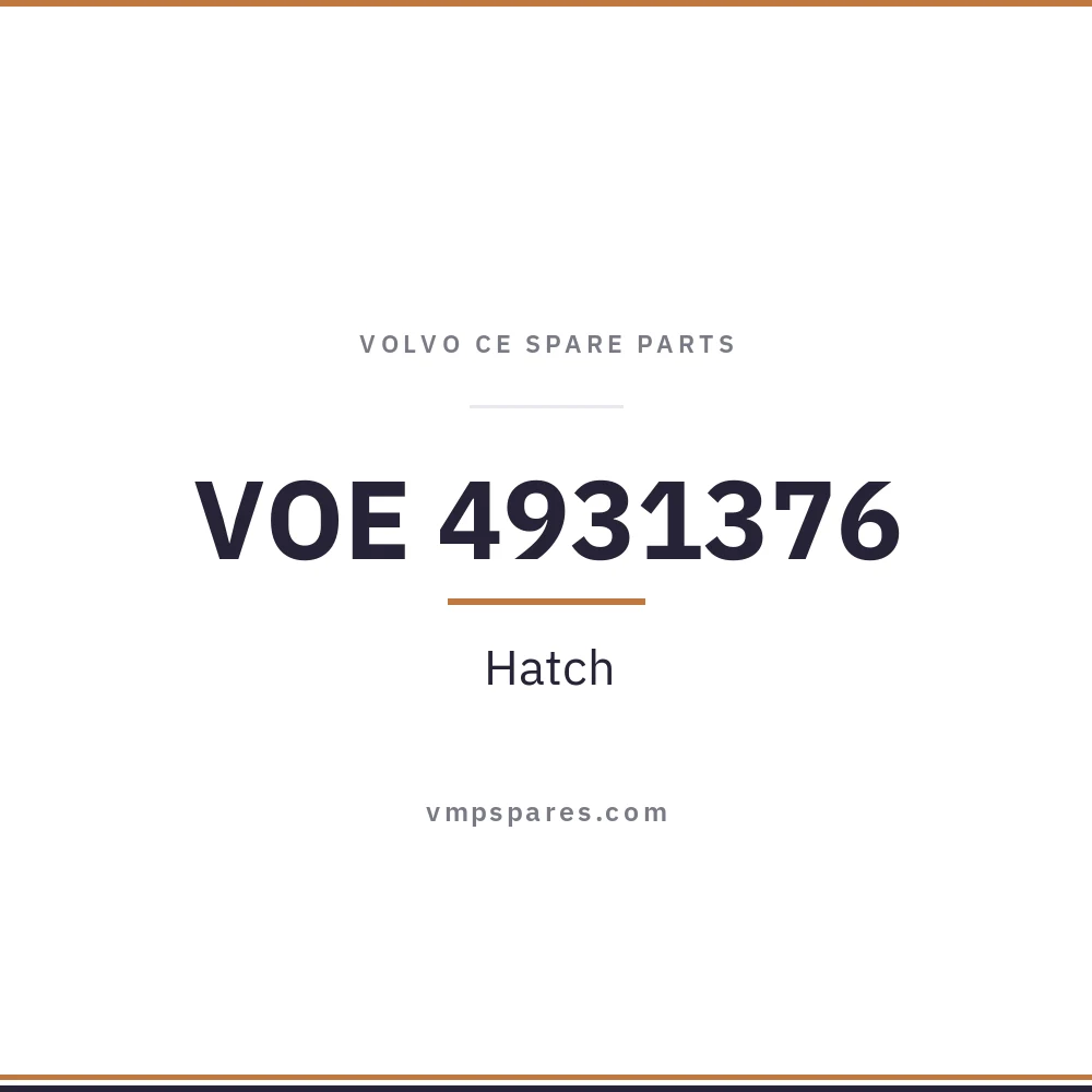 VOE 4931376 – Hatch
