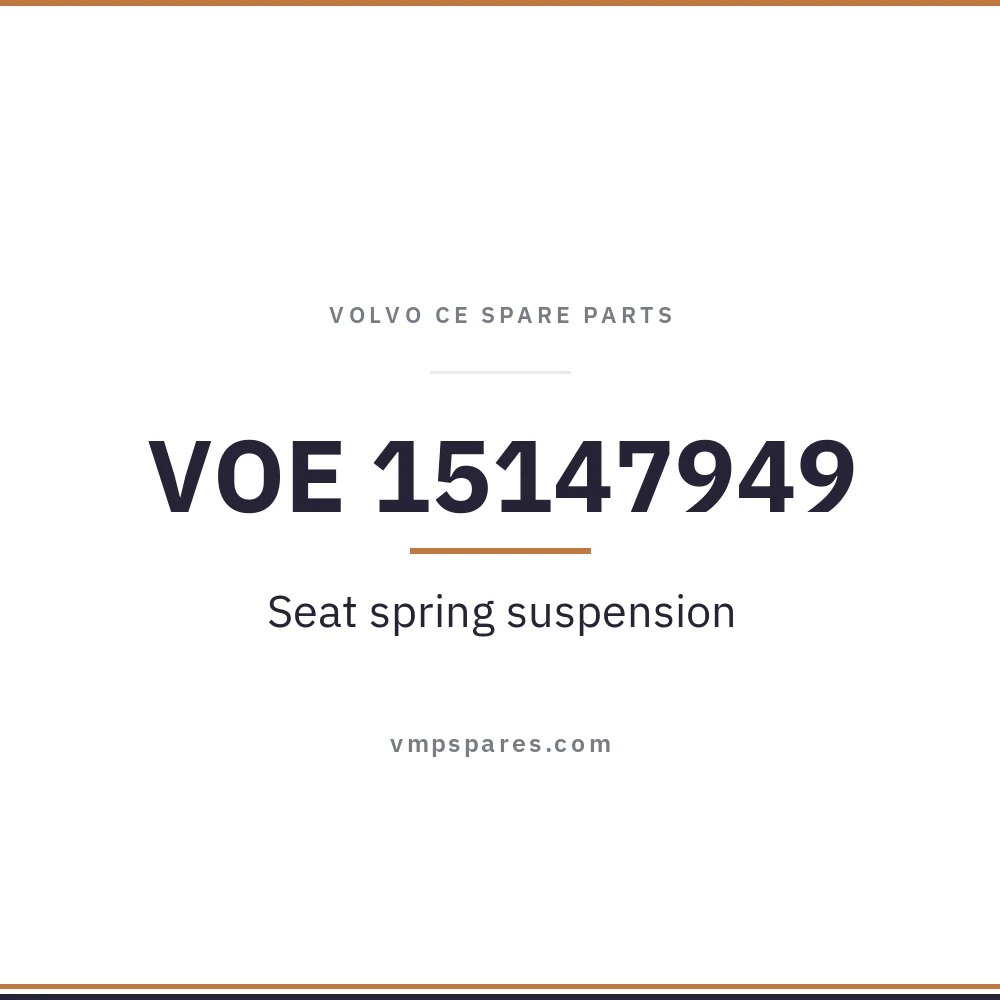 VOE 15147949 – Seat spring suspension
