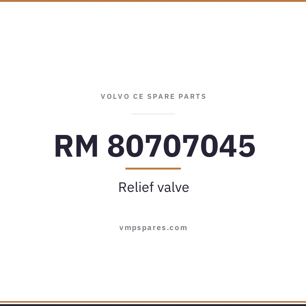 RM 80707045 – Relief valve