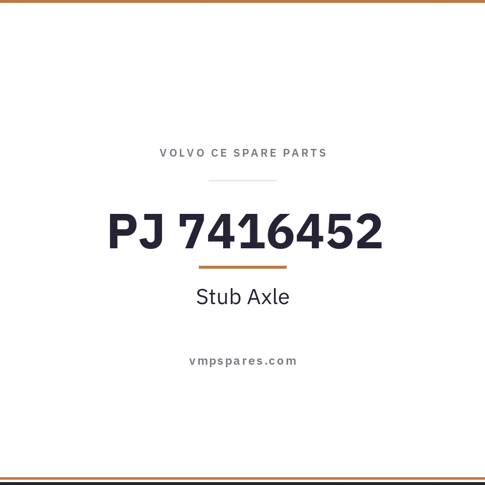PJ 7416452 – Stub Axle