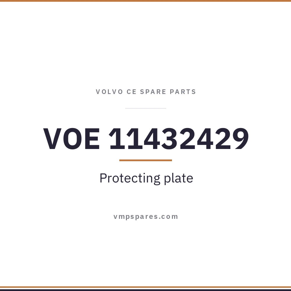 VOE 11432429 – Protecting plate