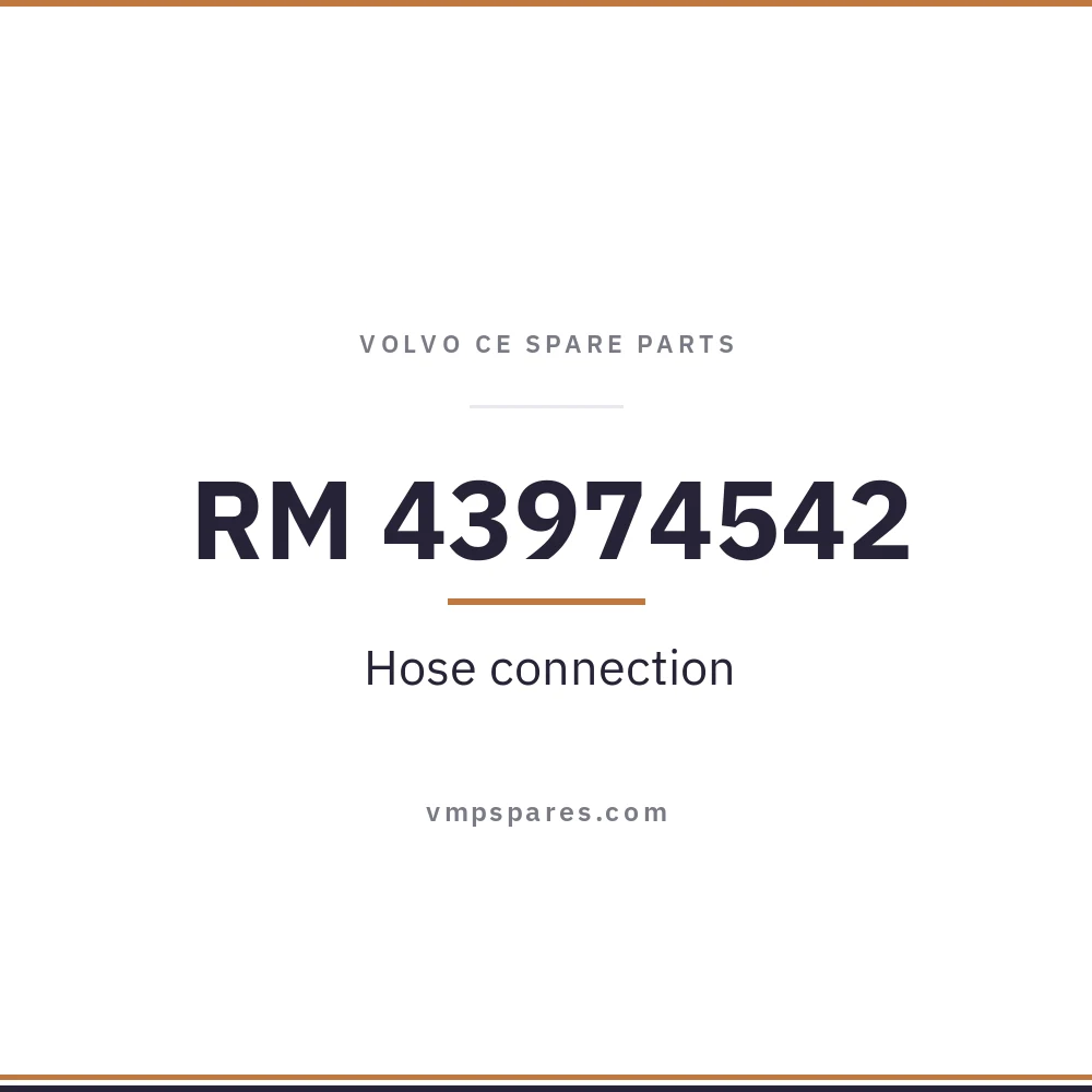 RM 43974542 – Hose connection