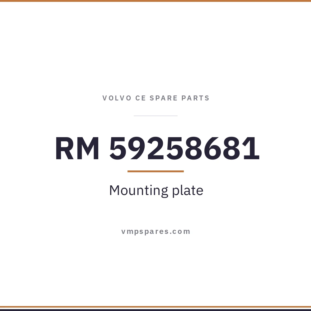 RM 59258681 – Mounting plate