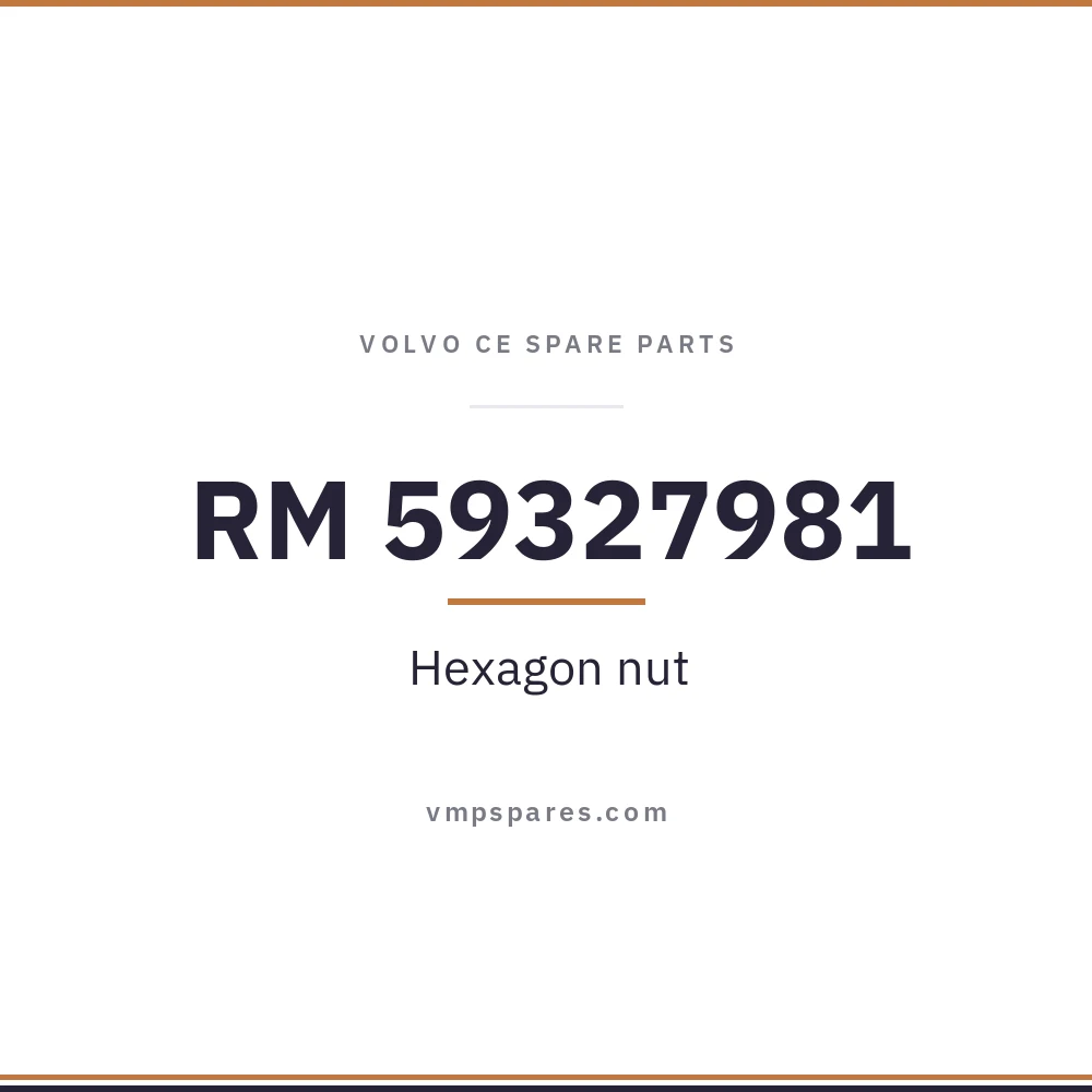 RM 59327981 – Hexagon nut