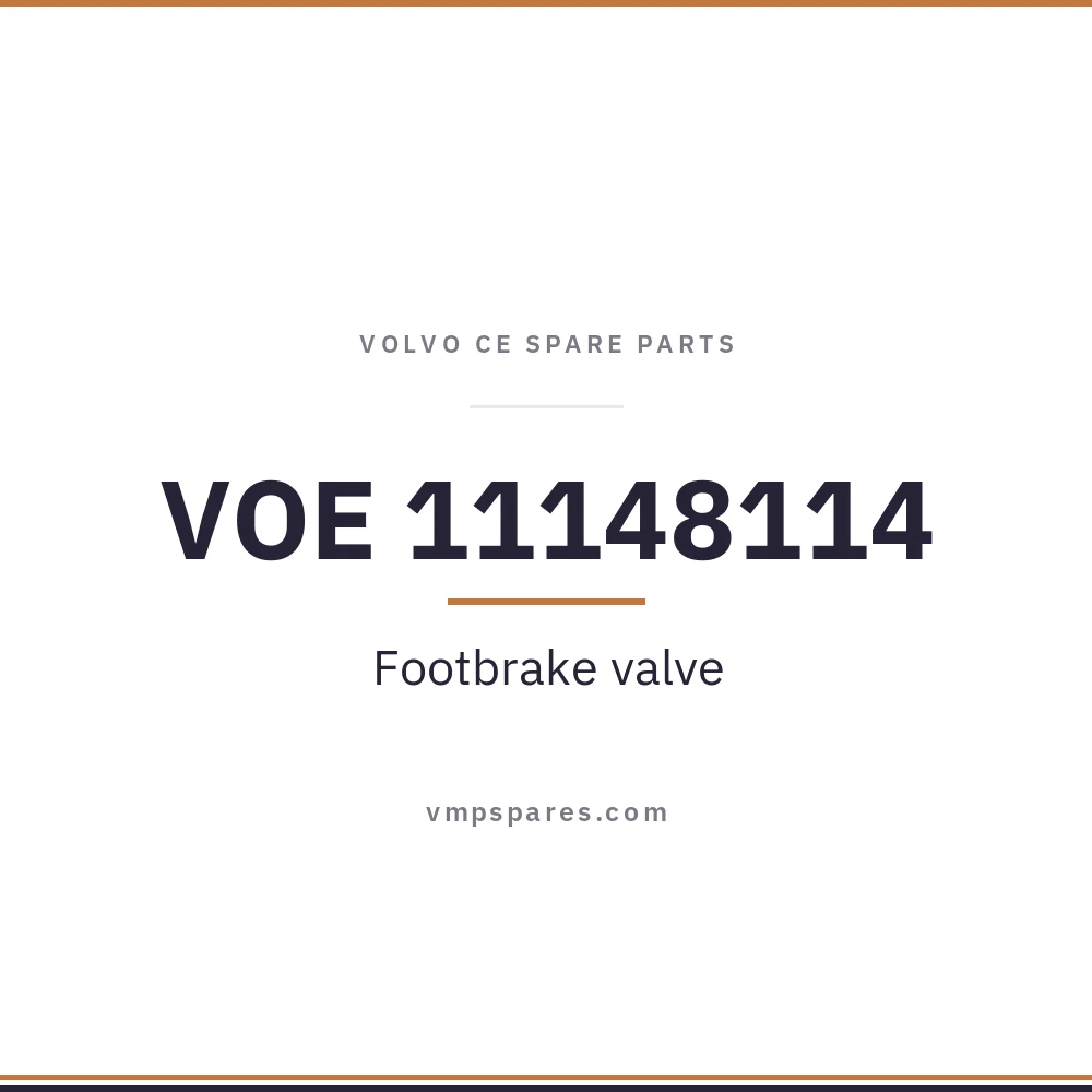 VOE 11148114 – Footbrake valve