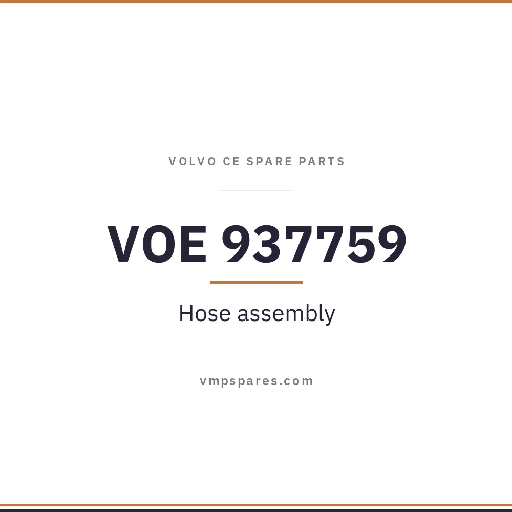 VOE 937759 – Hose assembly