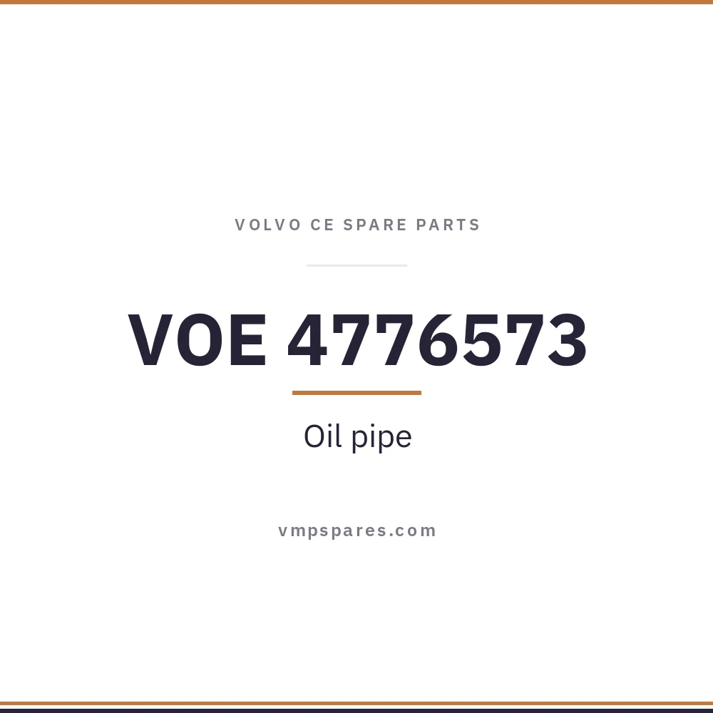 VOE 4776573 – Oil pipe