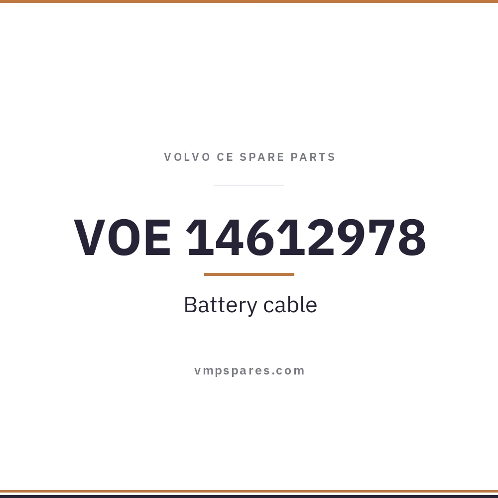 VOE 14612978 – Battery cable